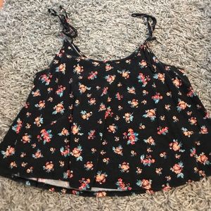 floral tank crop top